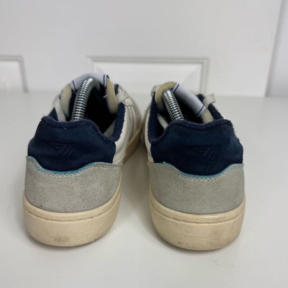 Gola Eagle Leather Suede Sneakers White And Navy CMB530 Men’s 9.5 - Picture 4 of 8